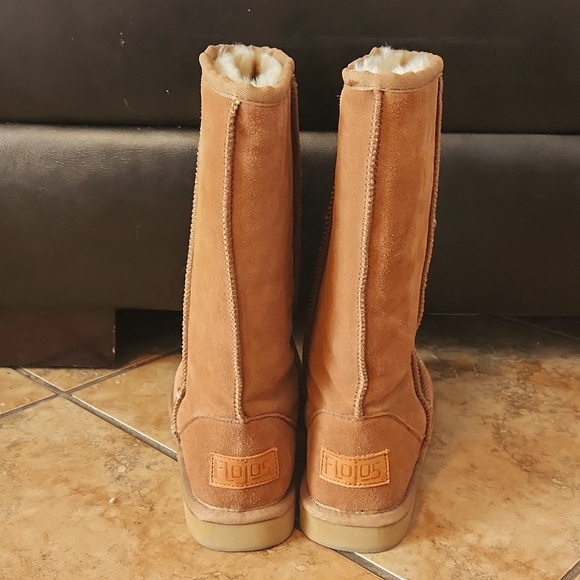 Flojos Artic Women's Tall Leather Boots - Picture 4 of 6